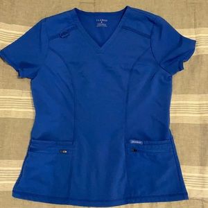 💫Jaanuu Royal Blue S Scrub Top🌺